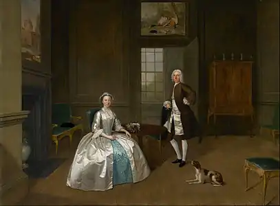 Mr and Mrs Atherton (1743) par Arthur Devis, Walker Art Gallery
