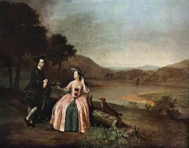 Sir George and Lady Strickland in the Park of Boynton Hall (1751)Ferens Art Gallery