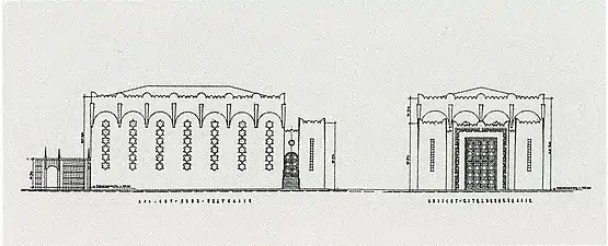 Vue extèrieure de la synagogue