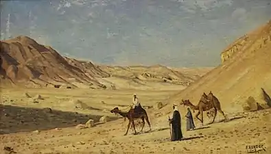 Vue d’Égypte, dans l'Amhra Gabel (vers 1897), collection privée, états-unis.