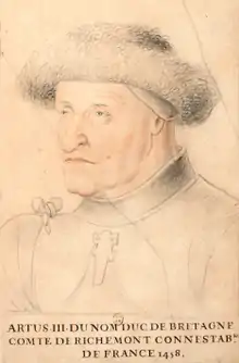 Arthur de Montfort dit « Arthur de Bretagne » (1393-1458), seigneur de La Bénate de ???? à 1440.