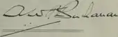 signature d'Arthur William Patrick Buchanan