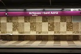 Image illustrative de l’article Artigues-Sant Adrià (métro de Barcelone)