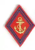 Insigne de l'artillerie de marine.