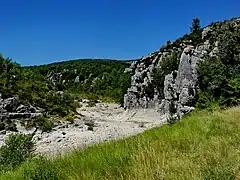 Gorges de l'Artuby dans la camp de Canjuers