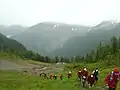 Ascension de la Flégère sur le Marathon du Mont-Blanc 2014.