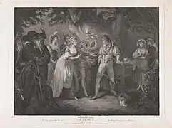 As You Like It, Acte 5, Scène 4, d'après William Hamilton (1792, Metropolitan Museum of Art).