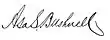 Signature de Asa S. Bushnell