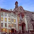 Asamhaus (à gauche) et Asamkirche (au milieu à droite) dans la Sendlinger Straße