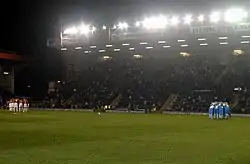 Les deux équipes avant leur derby en février 2007, à Ashton Gate.