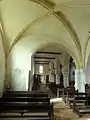 Chapelle latérale sud, vue dans le bas-côté.