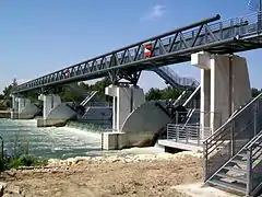 Nouveau barrage de l'Oise.