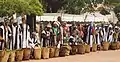 Assemblée des chefs tribaux pour Foumban, festival du Cameroun