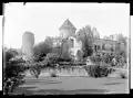 Château d'Assier - angle sud. Photo d'Eugène Trutat, 1899, conservée au Muséum de Toulouse