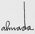 signature d'Almada Negreiros