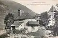 église et château vers 1910.