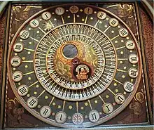 Horloge astronomique, Wells, ca. 1390.