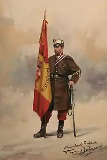 Regimiento Asturias en Africa 1861