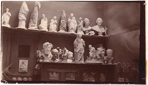 L'atelier de Dalou vers 1902-1905.