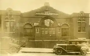 Les locaux de l'Institut Nazareth, avec l'« atelier des aveugles », vers 1920