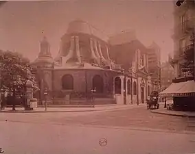 Saint-Nicolas depuis le boulevard Saint-Germain (entre 1898 et 1900).