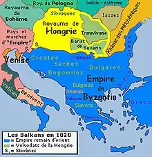 Les Balkans en 1020.