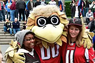 Mascotte des Falcons d'Atlanta.