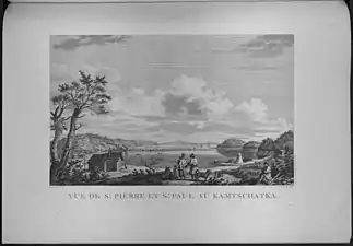 Vue de Saint-Pierre et Saint-Paul au Kamtschtka.