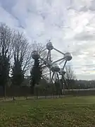 Vue de l'Atomium depuis Mini-Europe