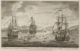 Description de l'image Attaque et prise de Belle-Isle en 1761.jpeg.