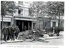 Dégâts après l'explosion du restaurant Véry au no 22, le 25 avril 1892.