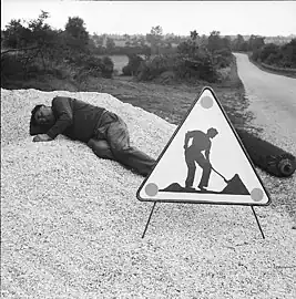 « Attention, travaux ! », René Maltête, 1960.