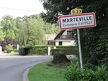 Entrée de Marteville