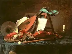 Anne Vallayer-Coster :Instruments de musique, 1770