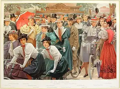Au bois de Boulogne, illustration pour le Vanity Fair du 3 mars 1897.