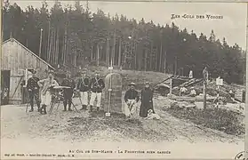 Le col au temps de la frontière (photographie Ad. Weick).