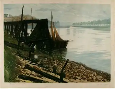 Au bord de la rivière (1889).