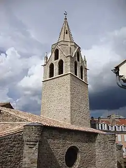 L'église Saint-Laurent, la tour.