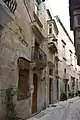 Façade de l'Auberge d'Auvergne et Provence à Il-Birgu (Malte).