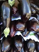 Aubergines.