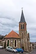 Face arrière de l'église.