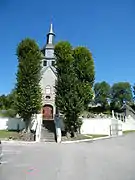 Façade de l'église.