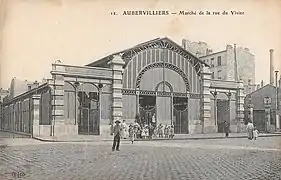 Marché de la rue du Vivier, aujourd'hui rue Henri-Barbusse.