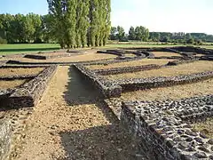 Photographie des vestiges du théâtre.