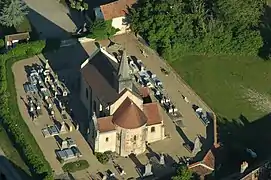 Église et cimetière d'Aubigny.