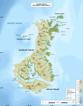 (Voir situation sur carte : îles Auckland)