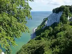 Falaises de la côte de Rügen.