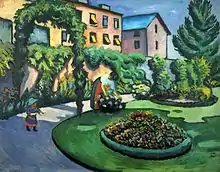 Jardin, d'August Macke.La peinture en 1911 sur Commons