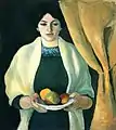 August MackePortrait avec pomme (1909)