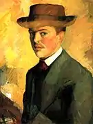 Autoportrait au chapeau (1909).